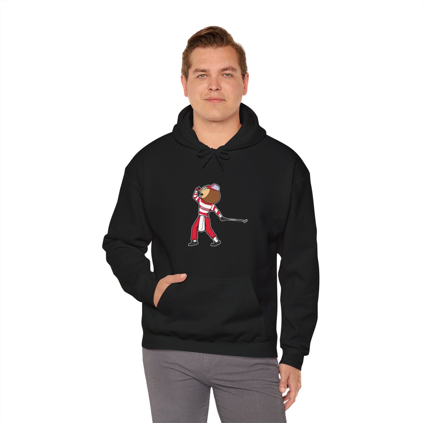 Unisex Heavy Blend™ Hooded Sweatshirt | OSU Buckeyes | Brutus | Tiger Woods Fist Pump