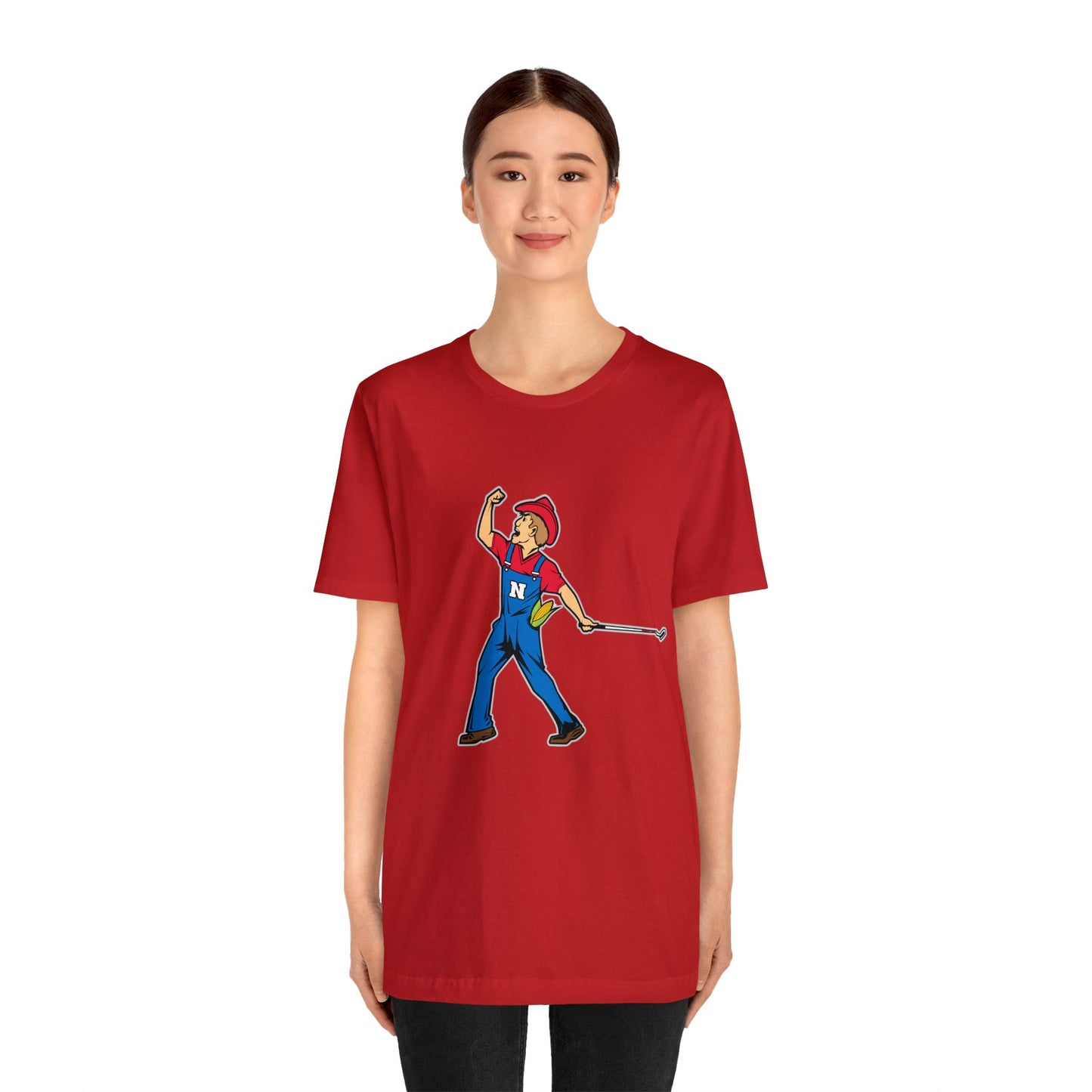 Short Sleeve Tee | Nebraska Cornhuskers | Herbie Husker | Tiger Woods Fist Pump