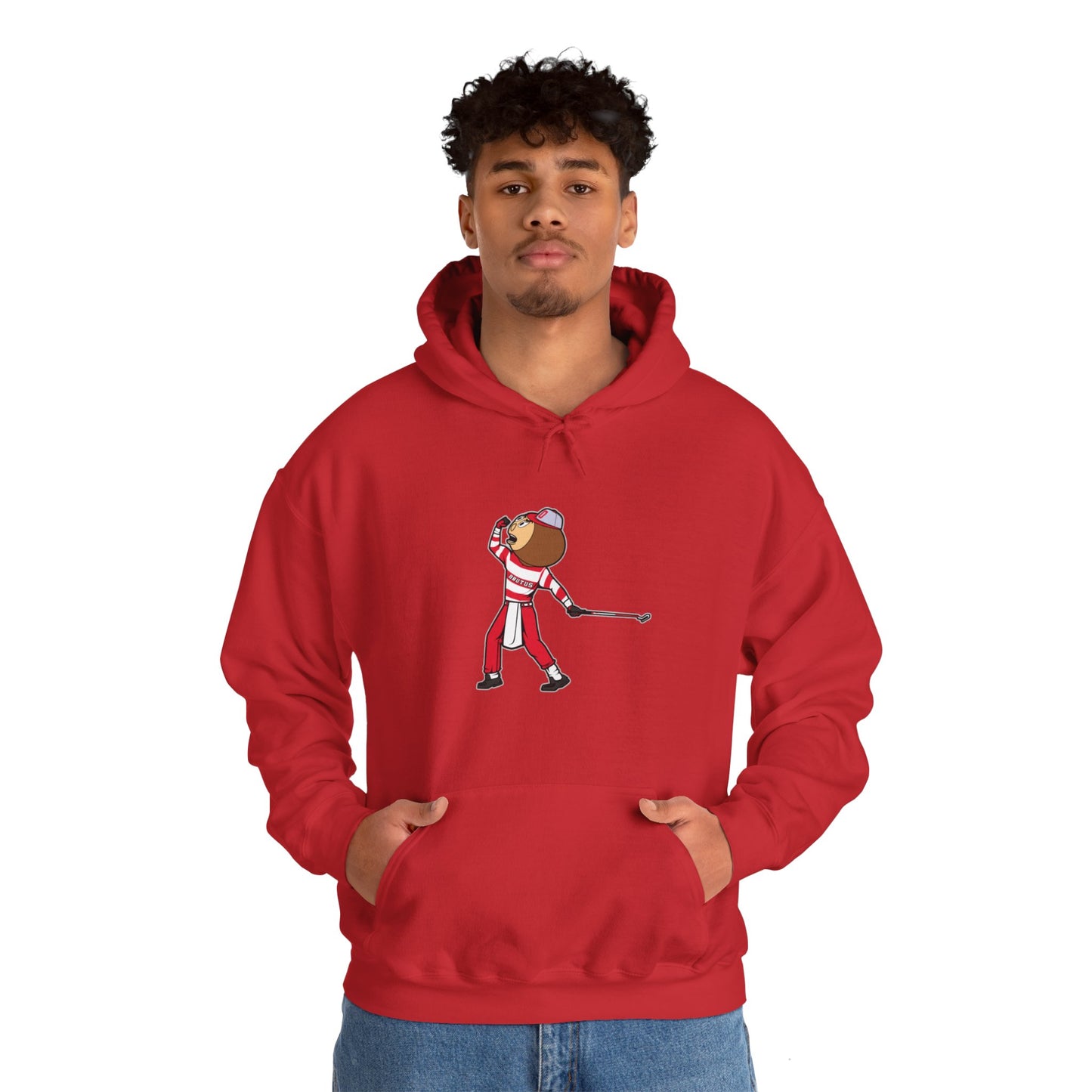 Unisex Heavy Blend™ Hooded Sweatshirt | OSU Buckeyes | Brutus | Tiger Woods Fist Pump