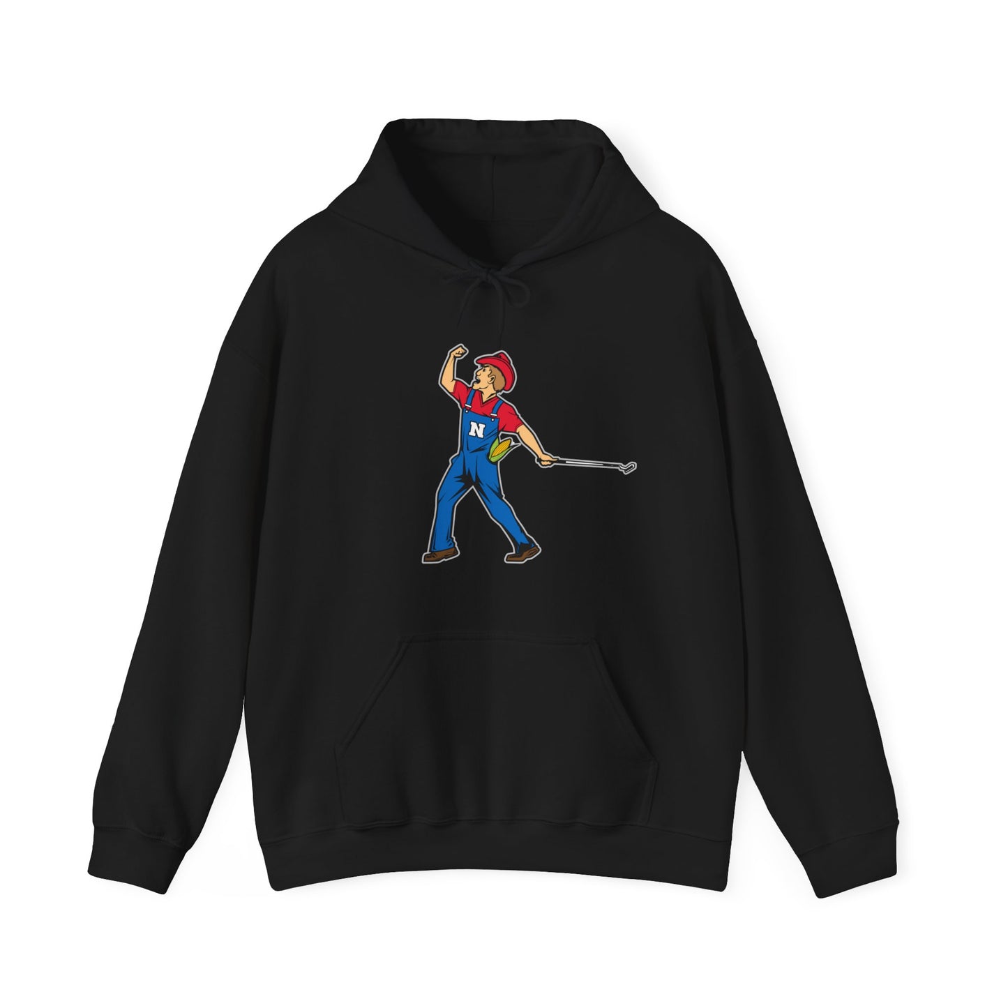 Unisex Heavy Blend™ Hooded Sweatshirt | Nebraska Cornhuskers | Herbie Husker | Tiger Woods Fist Pump