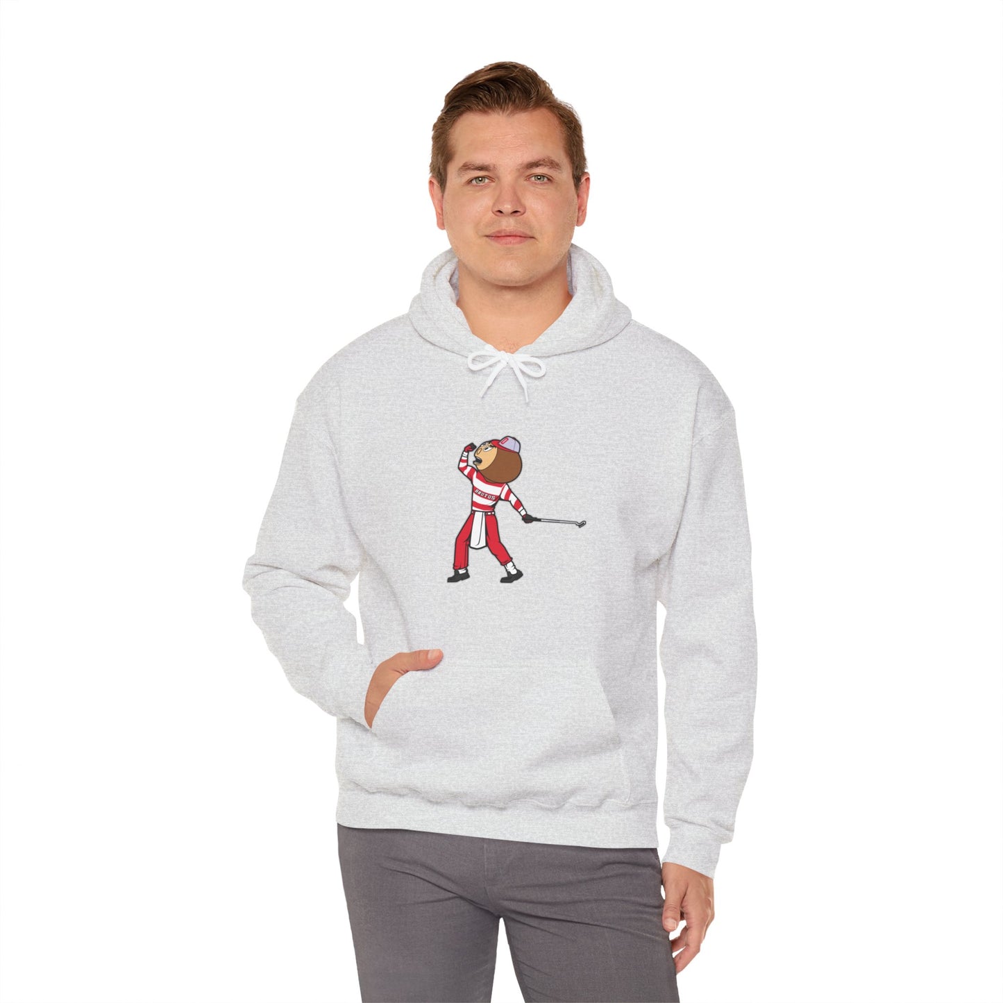 Unisex Heavy Blend™ Hooded Sweatshirt | OSU Buckeyes | Brutus | Tiger Woods Fist Pump