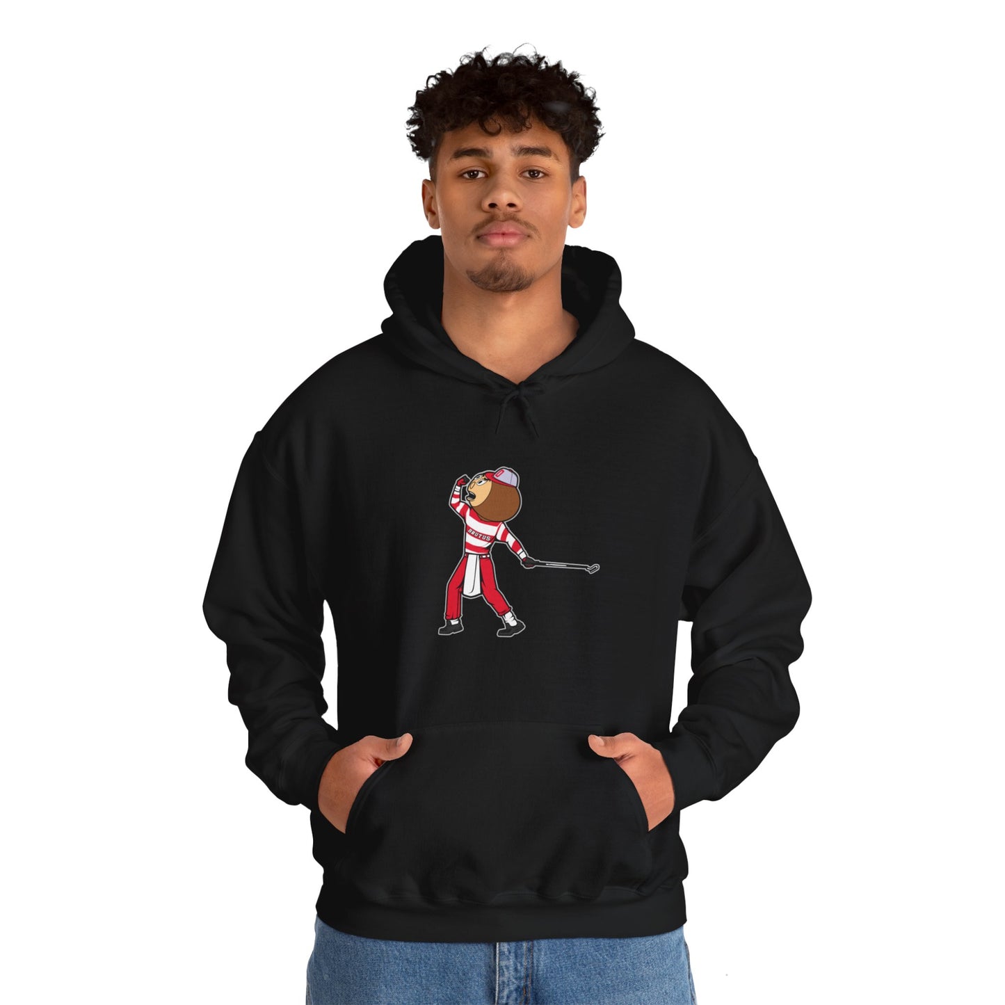 Unisex Heavy Blend™ Hooded Sweatshirt | OSU Buckeyes | Brutus | Tiger Woods Fist Pump