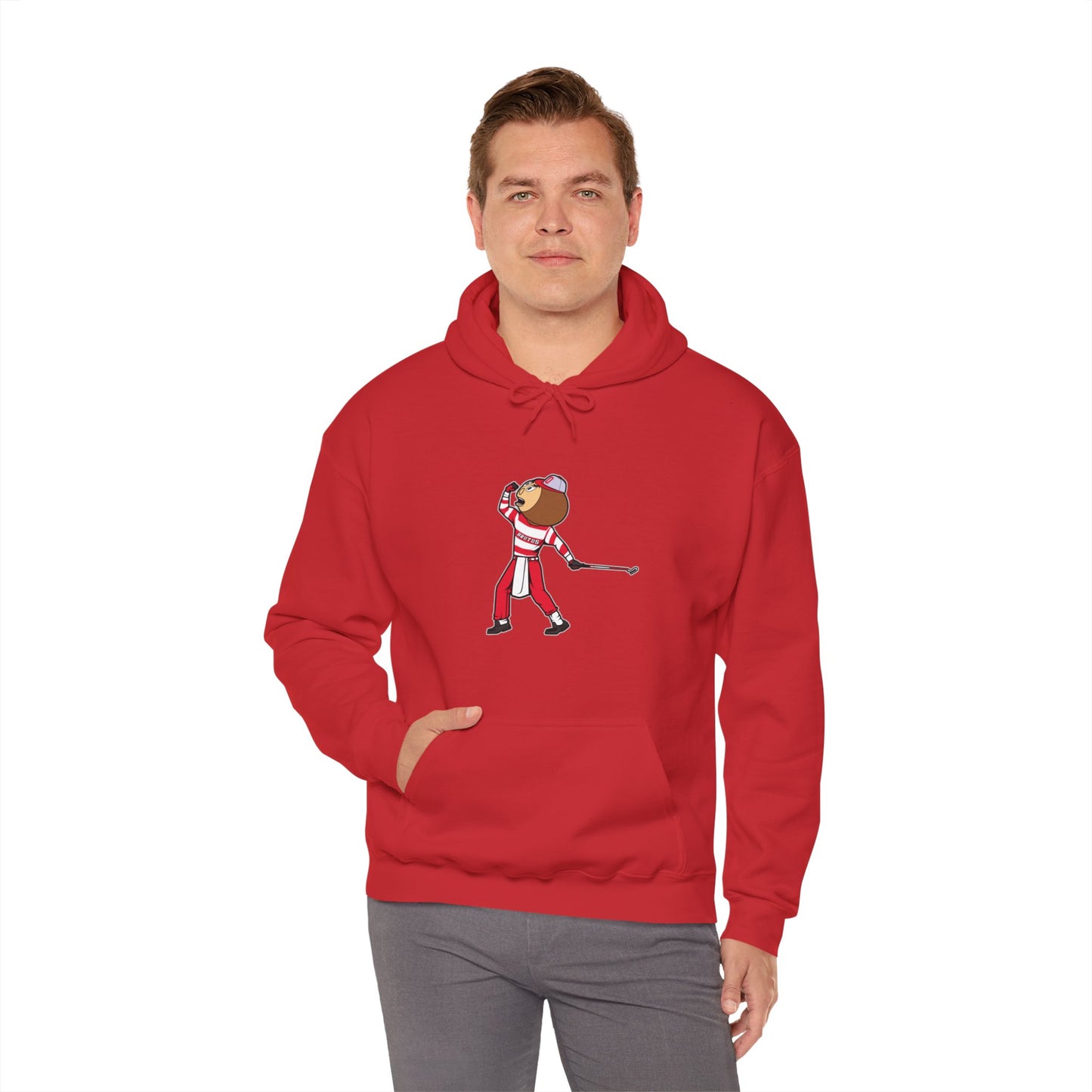 Unisex Heavy Blend™ Hooded Sweatshirt | OSU Buckeyes | Brutus | Tiger Woods Fist Pump