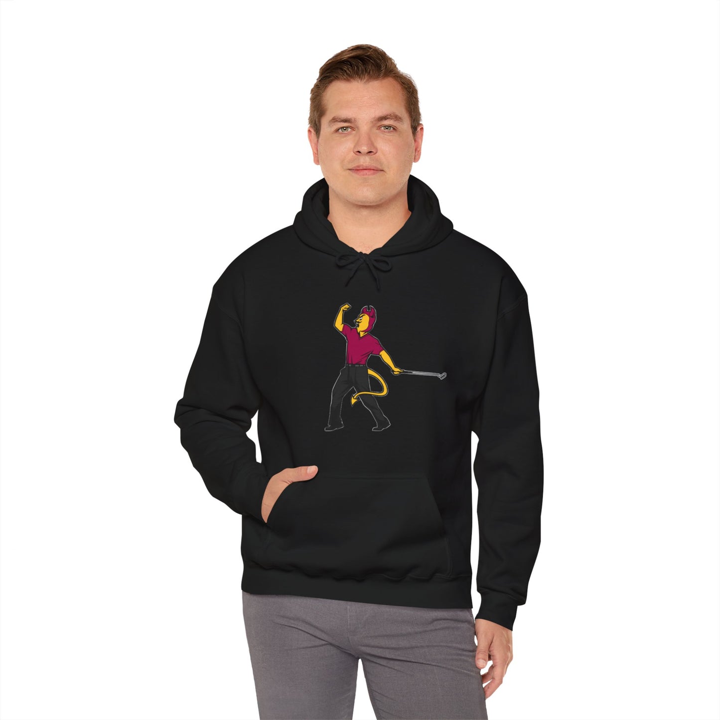 Unisex Heavy Blend™ Hooded Sweatshirt | ASU Sun Devils | Sparky | Tiger Woods Fist Pump