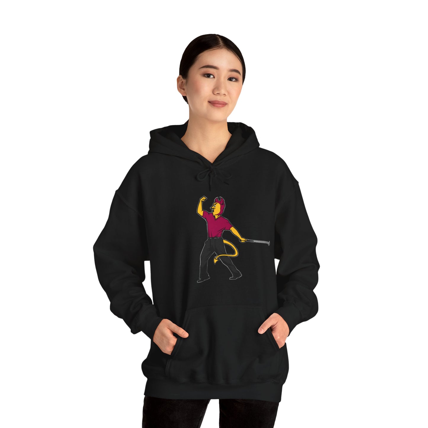 Unisex Heavy Blend™ Hooded Sweatshirt | ASU Sun Devils | Sparky | Tiger Woods Fist Pump