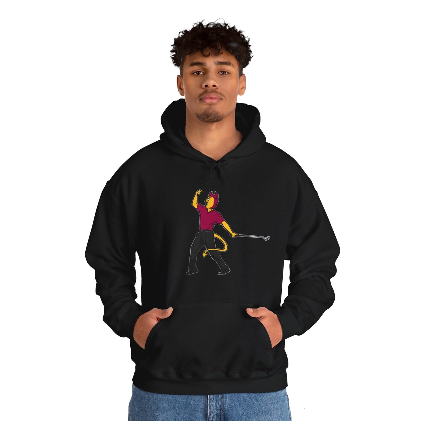 Unisex Heavy Blend™ Hooded Sweatshirt | ASU Sun Devils | Sparky | Tiger Woods Fist Pump