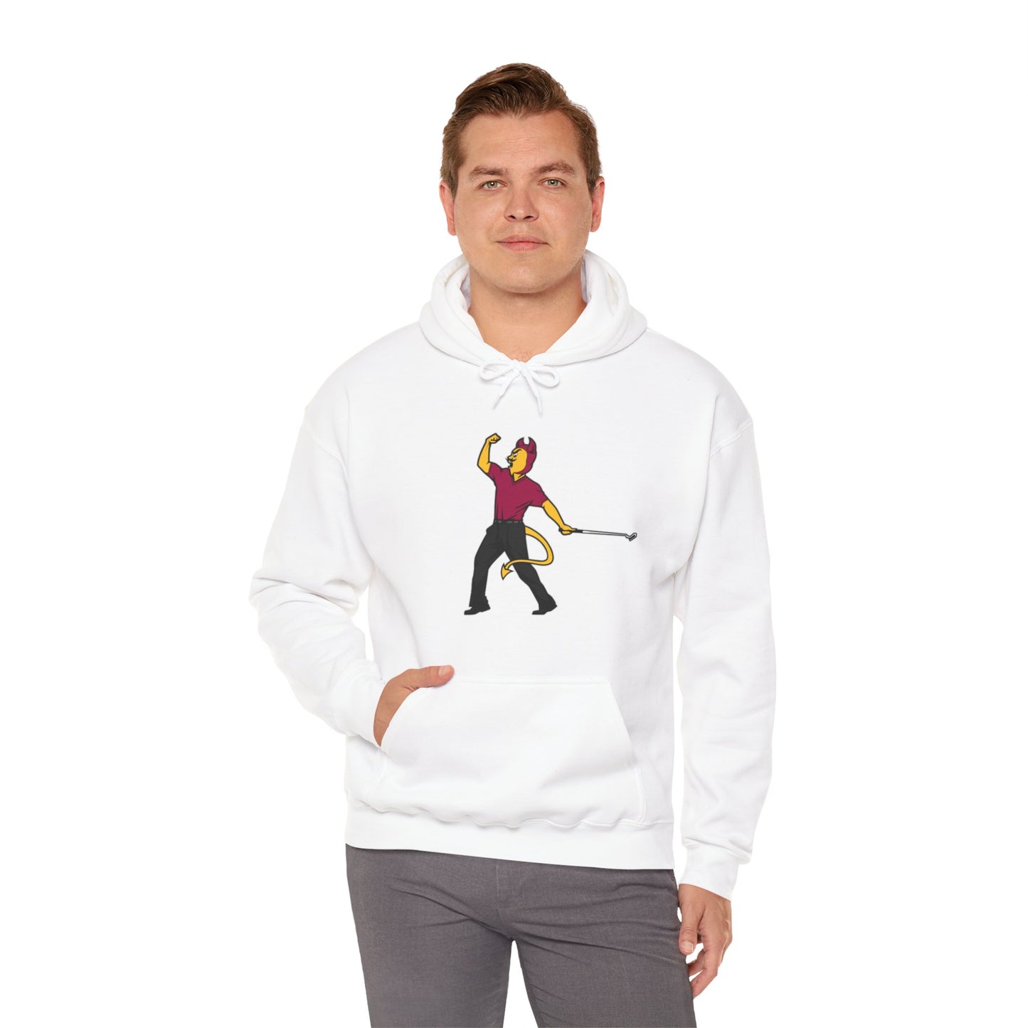 Unisex Heavy Blend™ Hooded Sweatshirt | ASU Sun Devils | Sparky | Tiger Woods Fist Pump