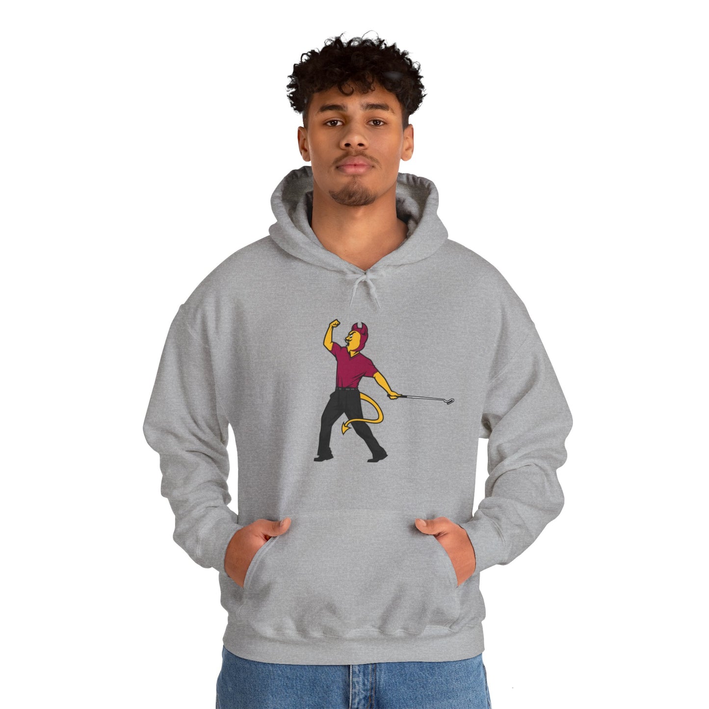 Unisex Heavy Blend™ Hooded Sweatshirt | ASU Sun Devils | Sparky | Tiger Woods Fist Pump