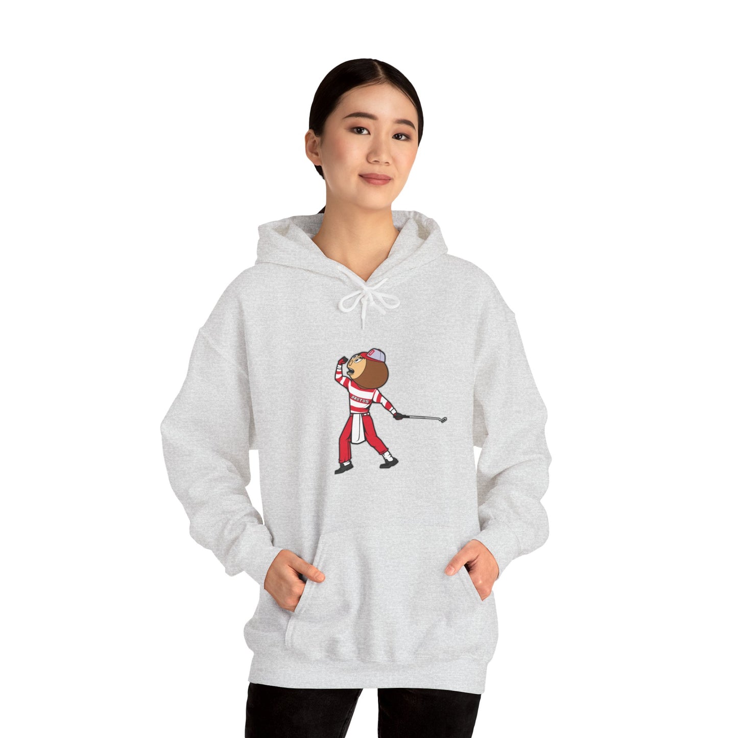 Unisex Heavy Blend™ Hooded Sweatshirt | OSU Buckeyes | Brutus | Tiger Woods Fist Pump