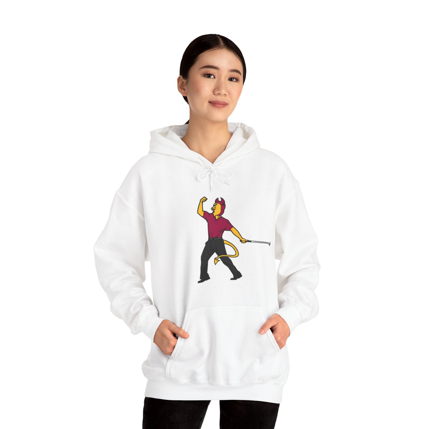 Unisex Heavy Blend™ Hooded Sweatshirt | ASU Sun Devils | Sparky | Tiger Woods Fist Pump